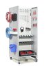 Treston Tower storage and workstation unit with castors and accessories