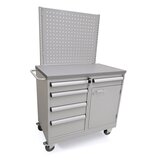 Tool trolley with perforated panel kit
